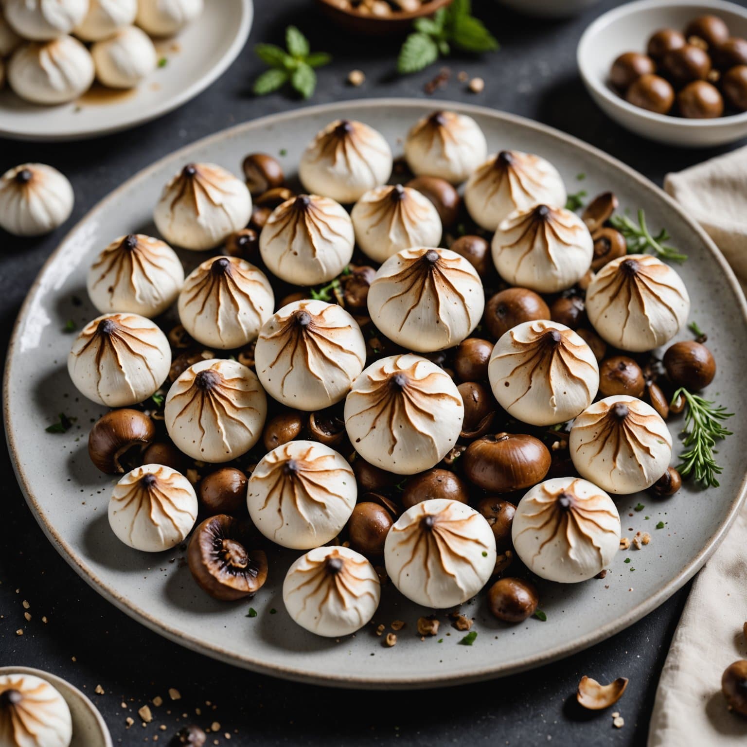 Cremini marengs-sopper