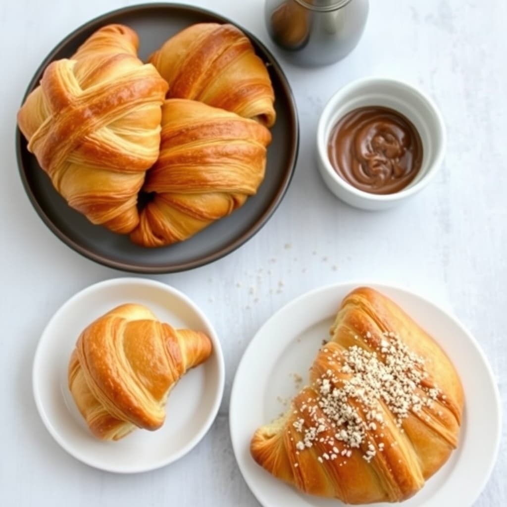 Croissanter og Pain au Chocolat