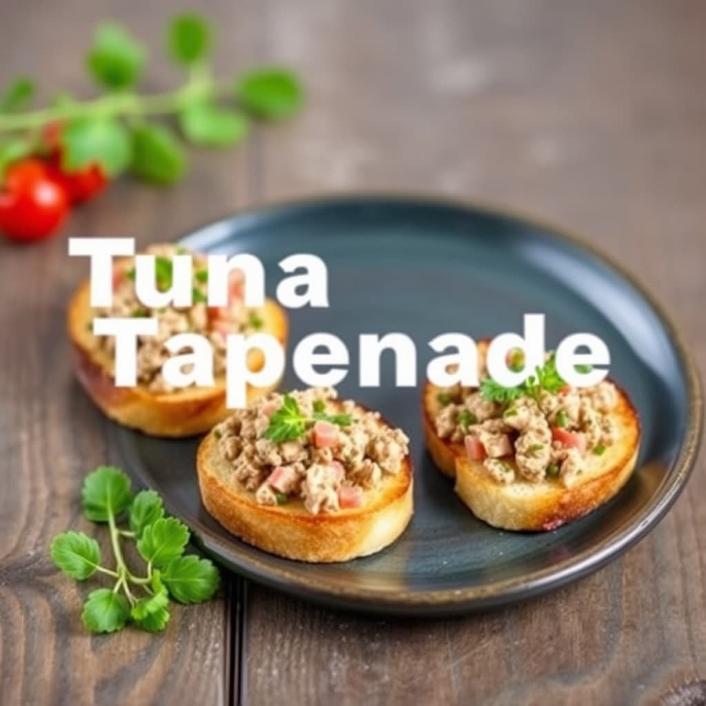Crostini med tunfisk-tapenade