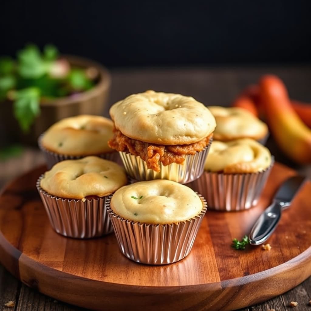 Cupcake-former med kjøttpaier