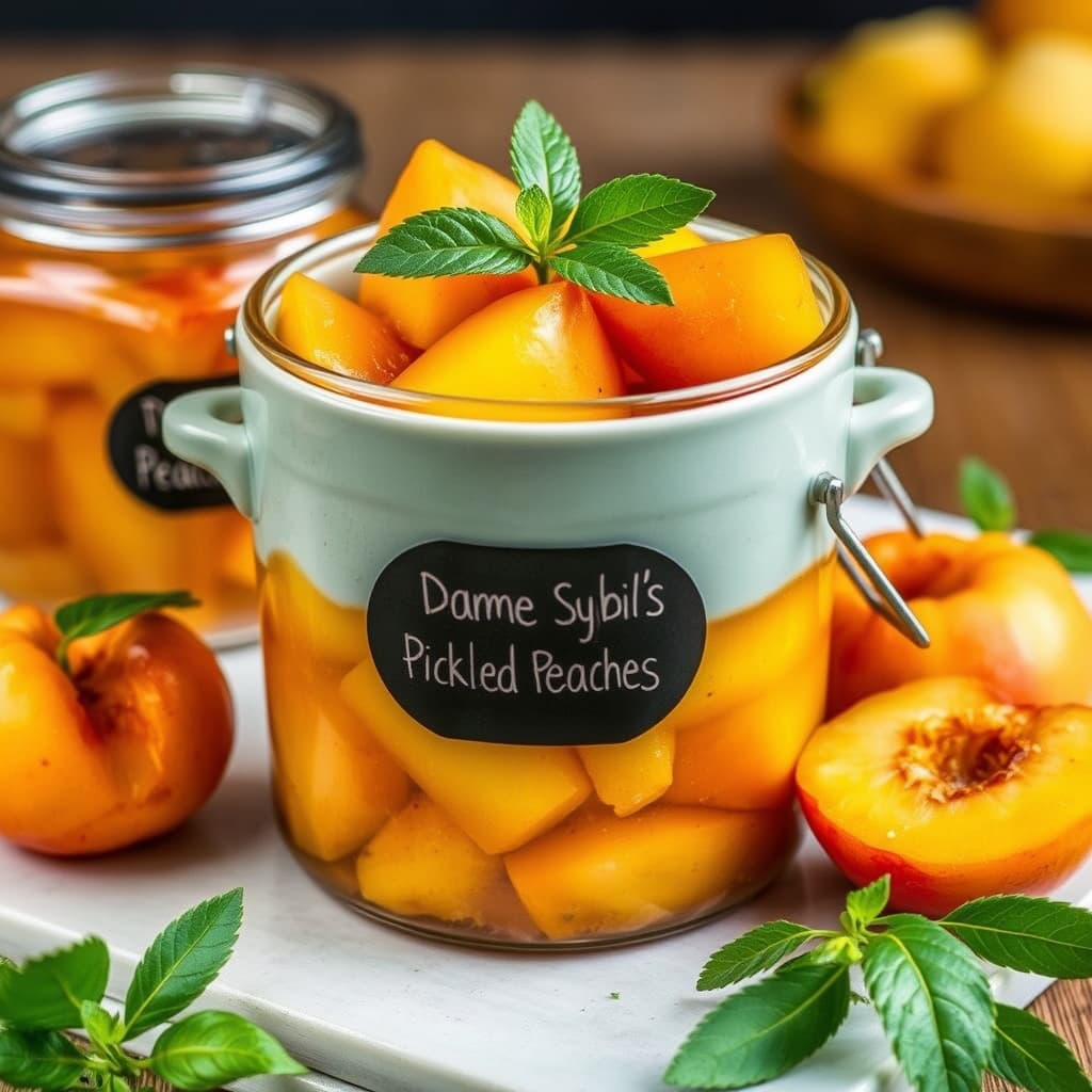 Dame Sybils syltede fersken