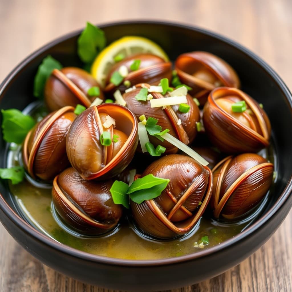 Dampede snegler med sitrongress