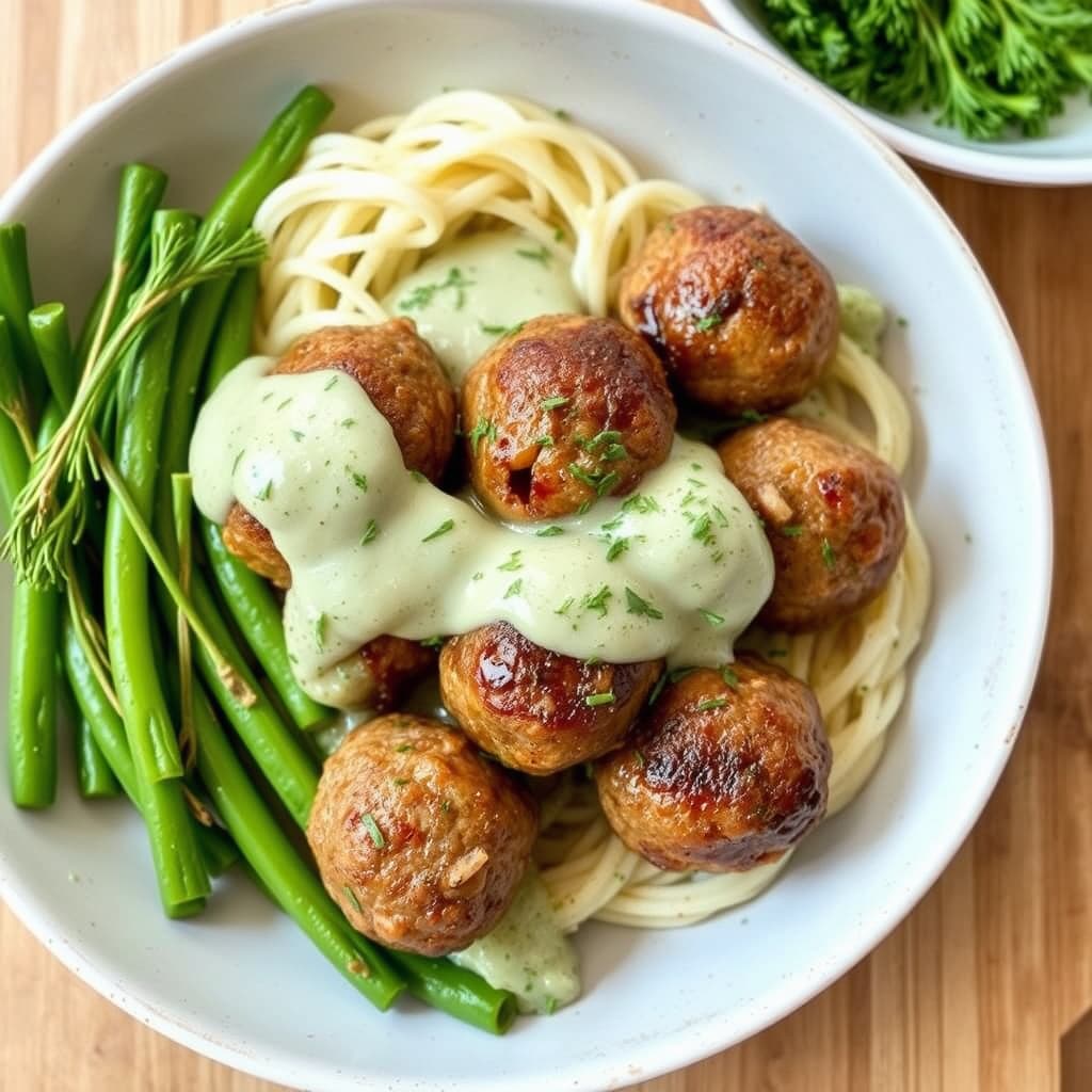 Danske kjøttboller med dillsaus