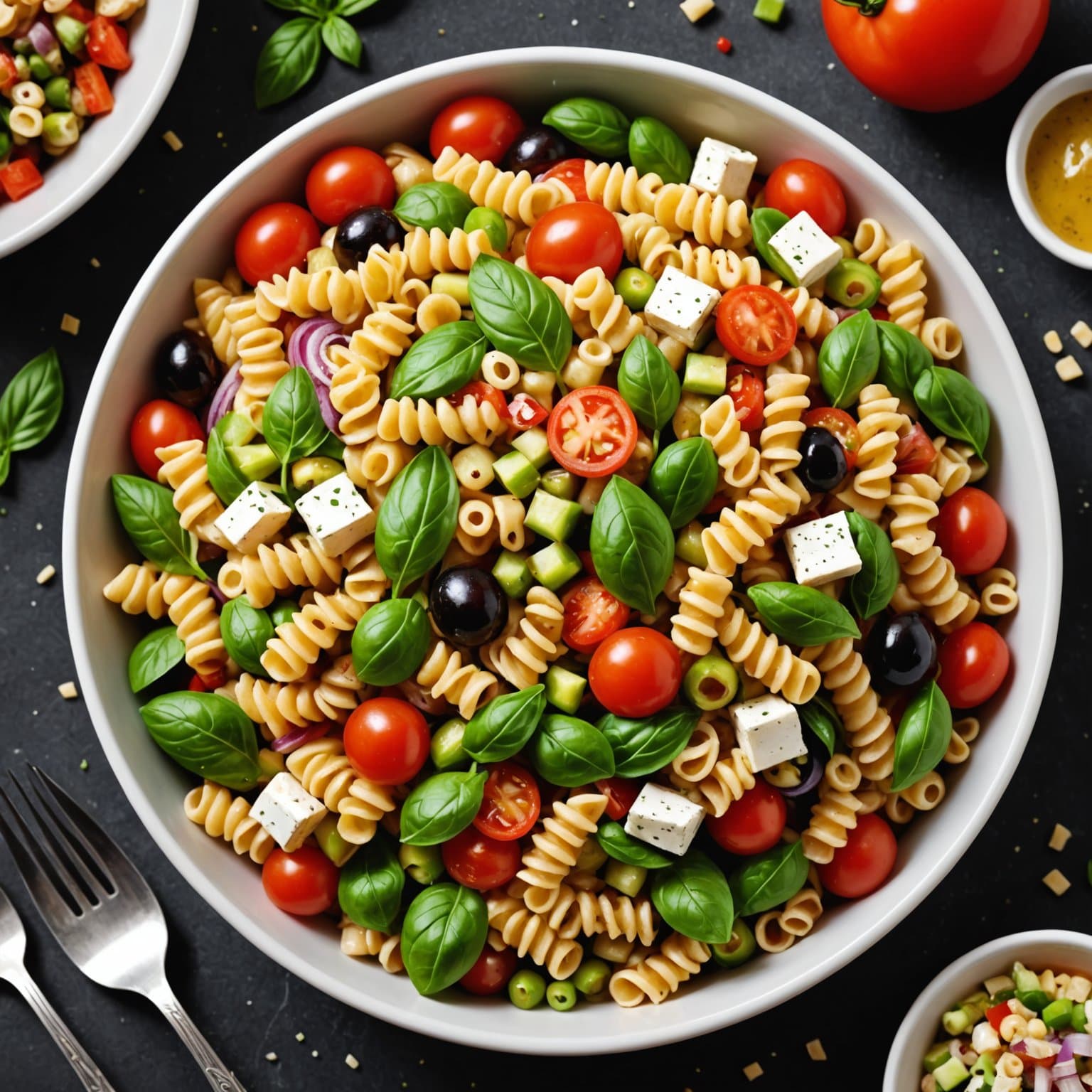 Darlas italienske, greske og spanske fusjonspastasalat