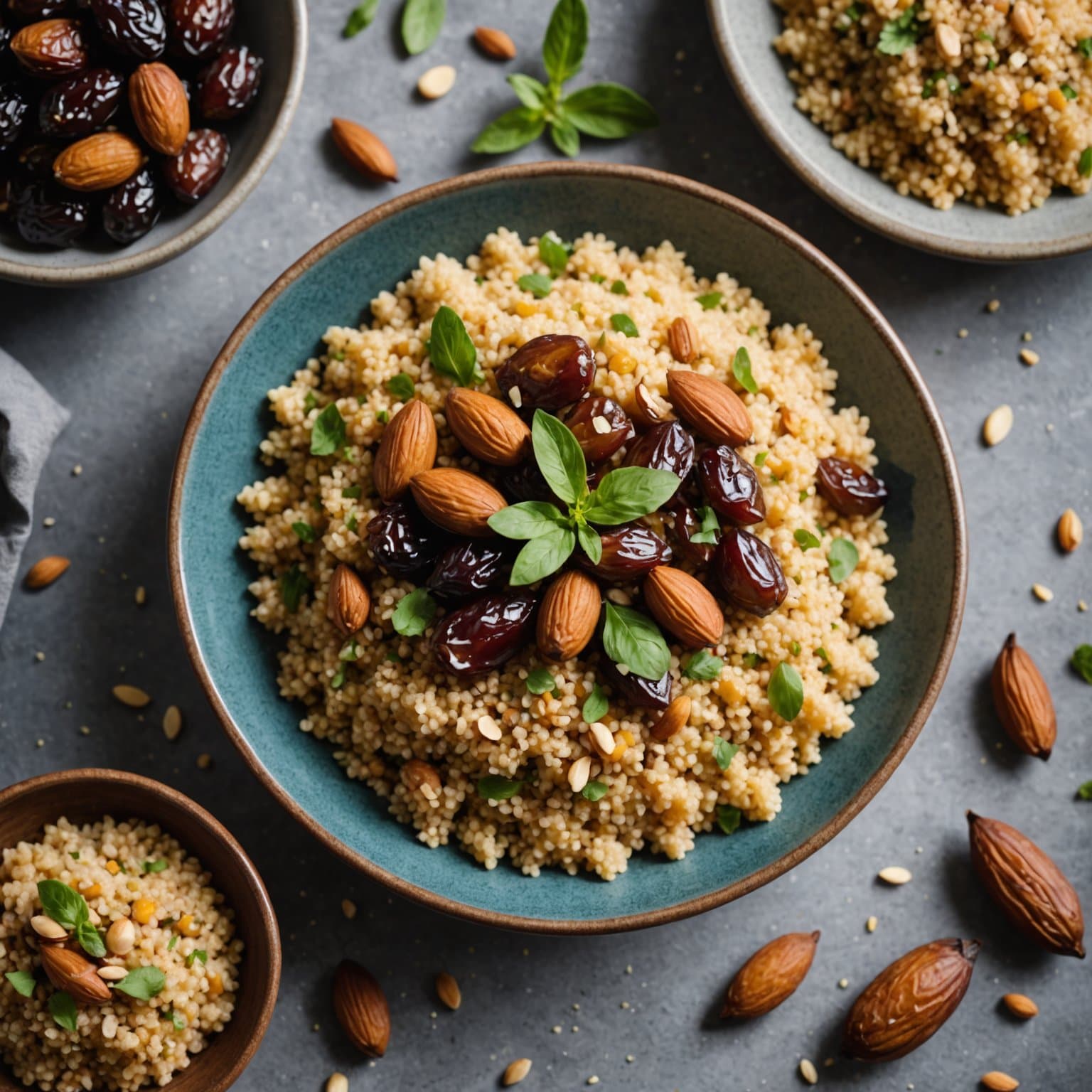 Dato og mandelcouscous