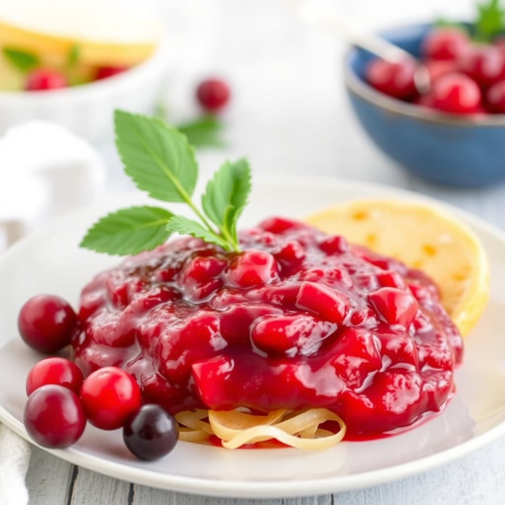 Deilig tranebærsaus