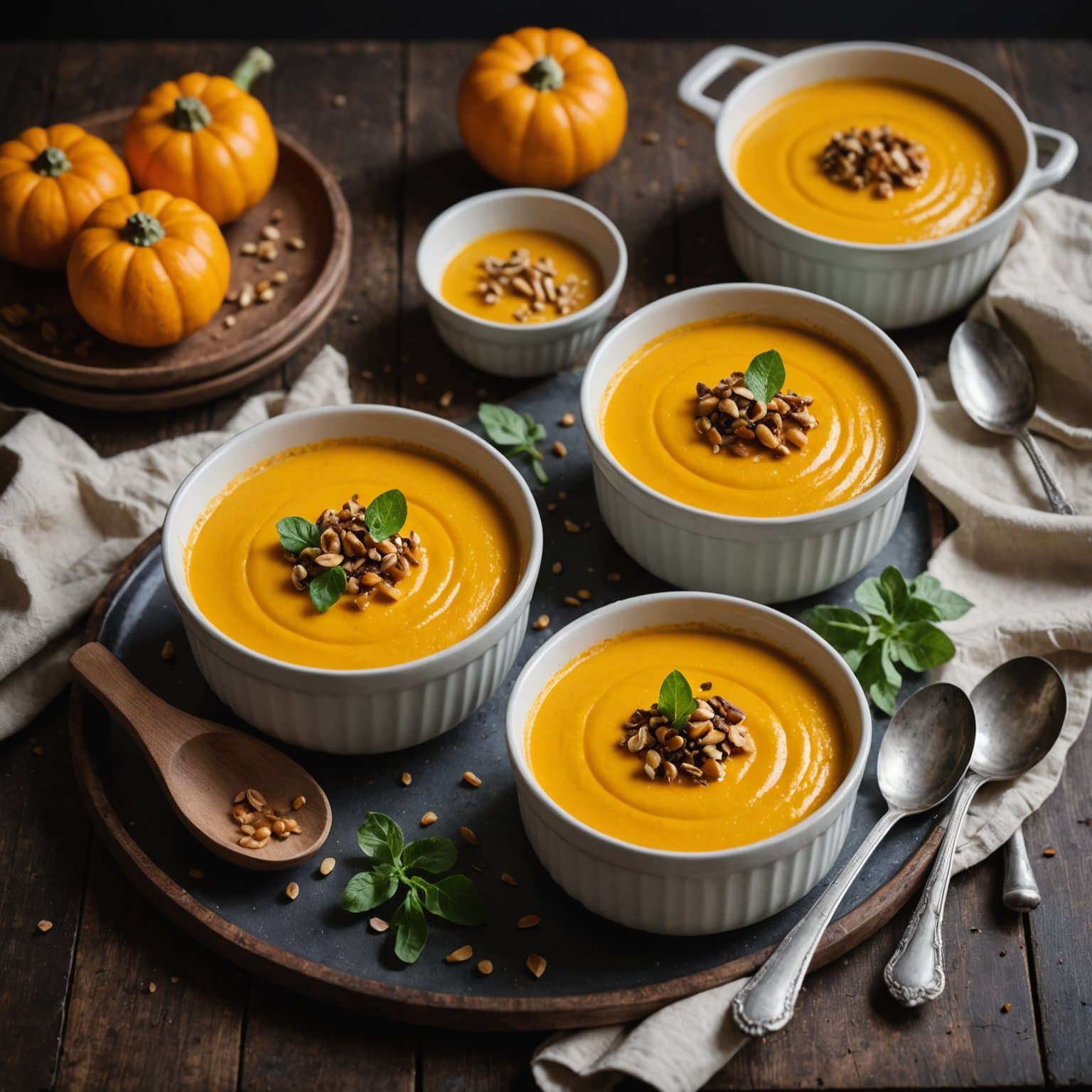 Deilige squashkremetert dessert