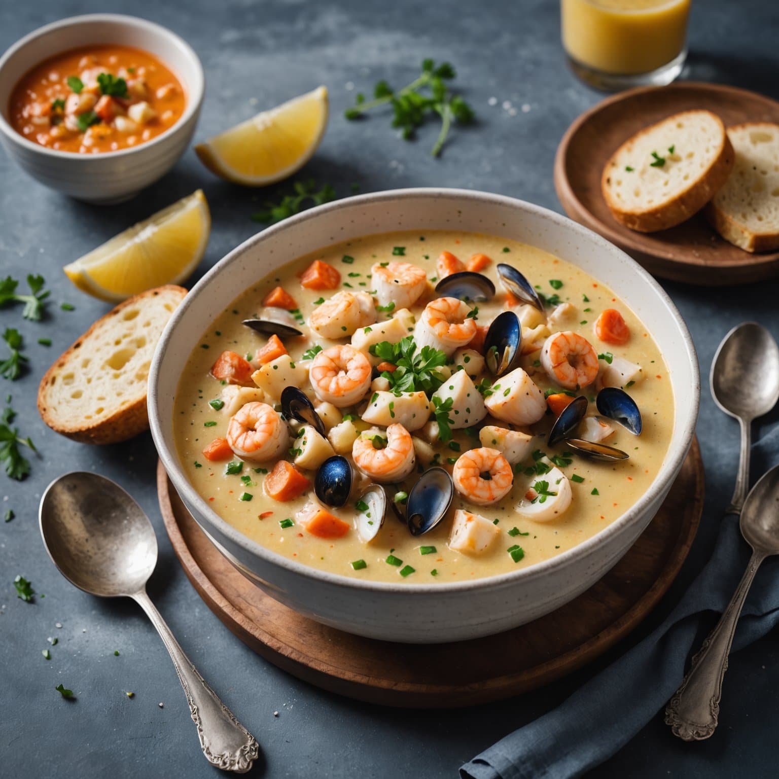 Dekadent sjømat-suppe