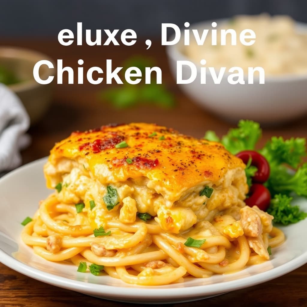 Deluxe, guddommelig kylling Divan