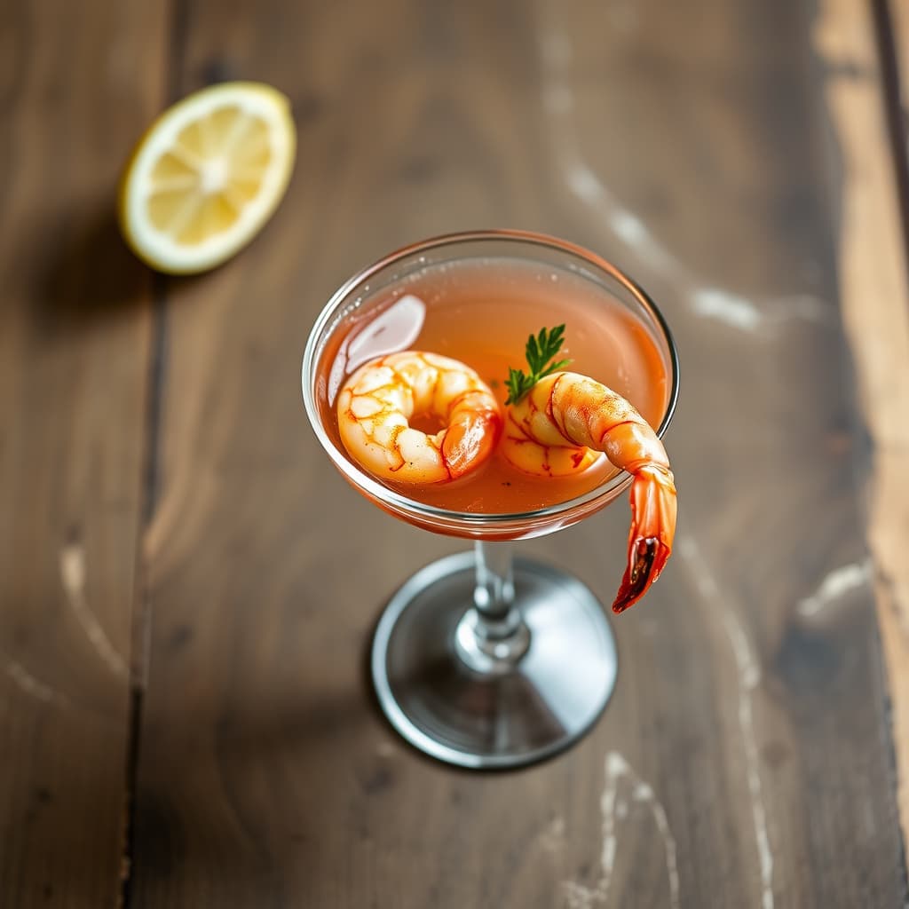 Den spanske cocktailen med reker