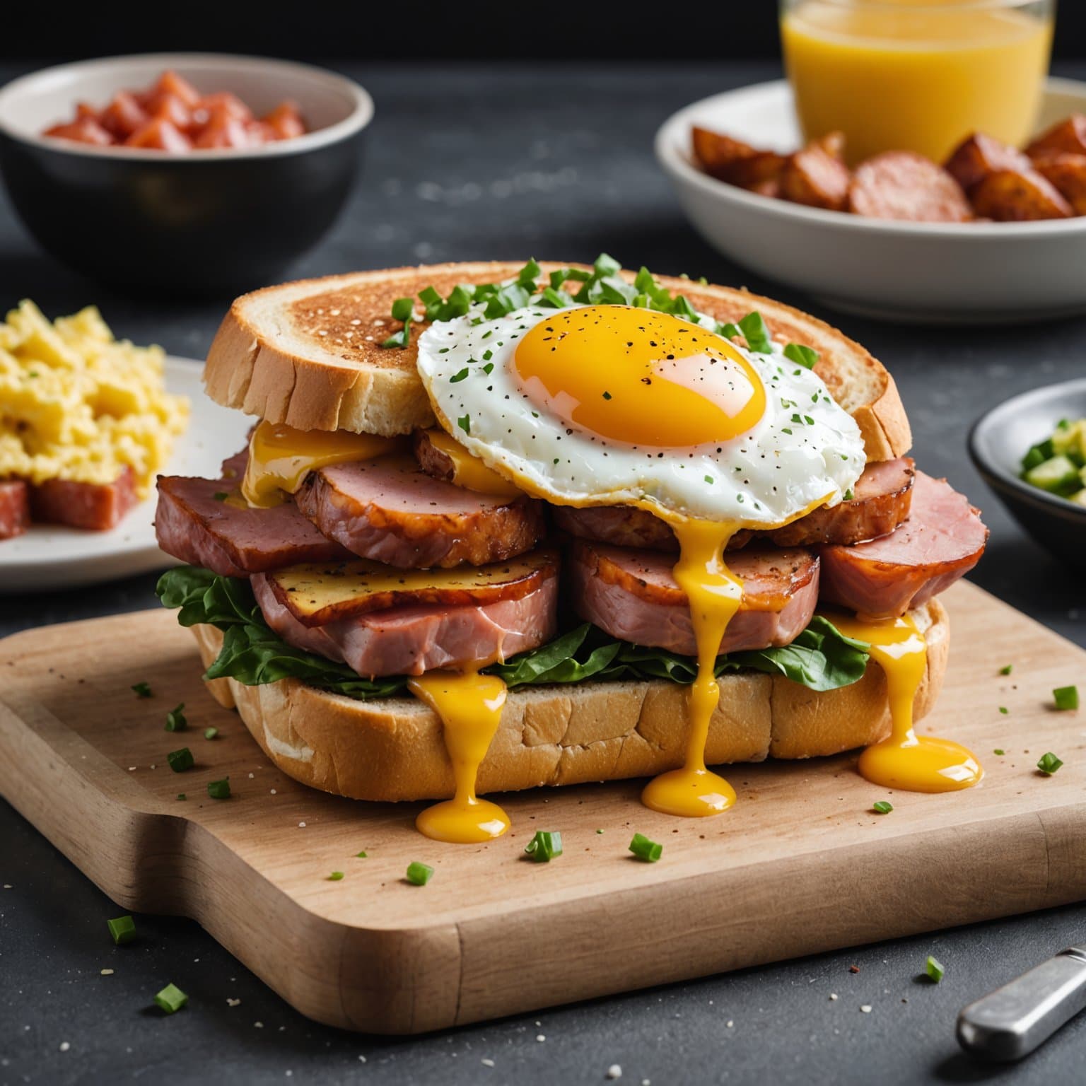 Den ultimate åpne frokostsmørbrødet med SPAM®WICH-sandwich