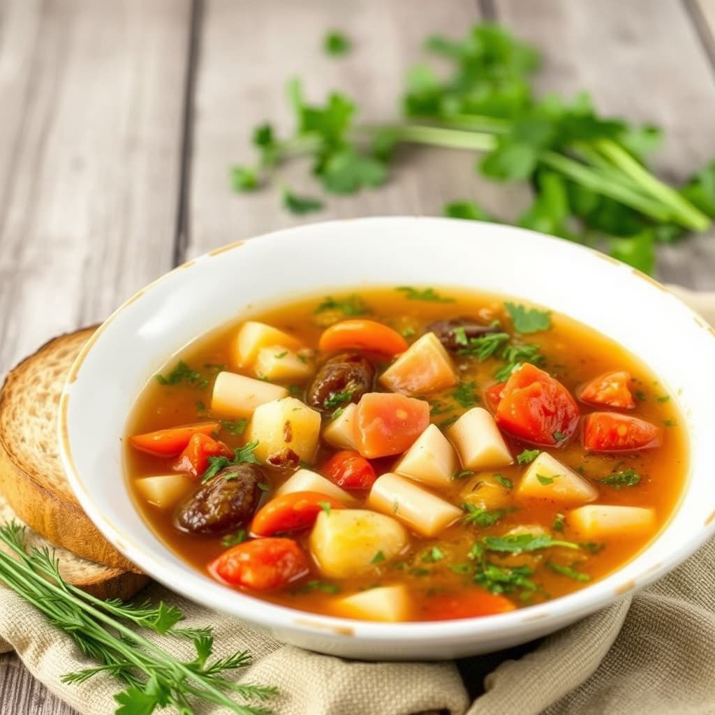 Dill Minestronesuppe