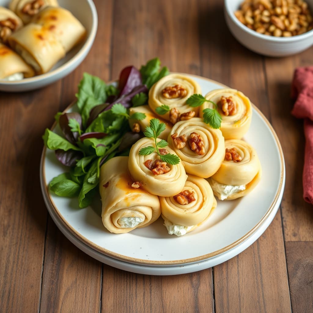 Dilled valnøtt og cottage cheese kløverbrød