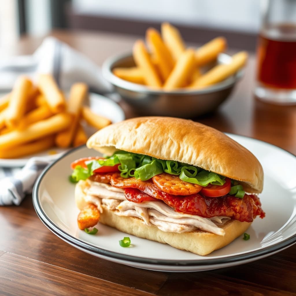 Diner-stil varme kalkunsandwiches