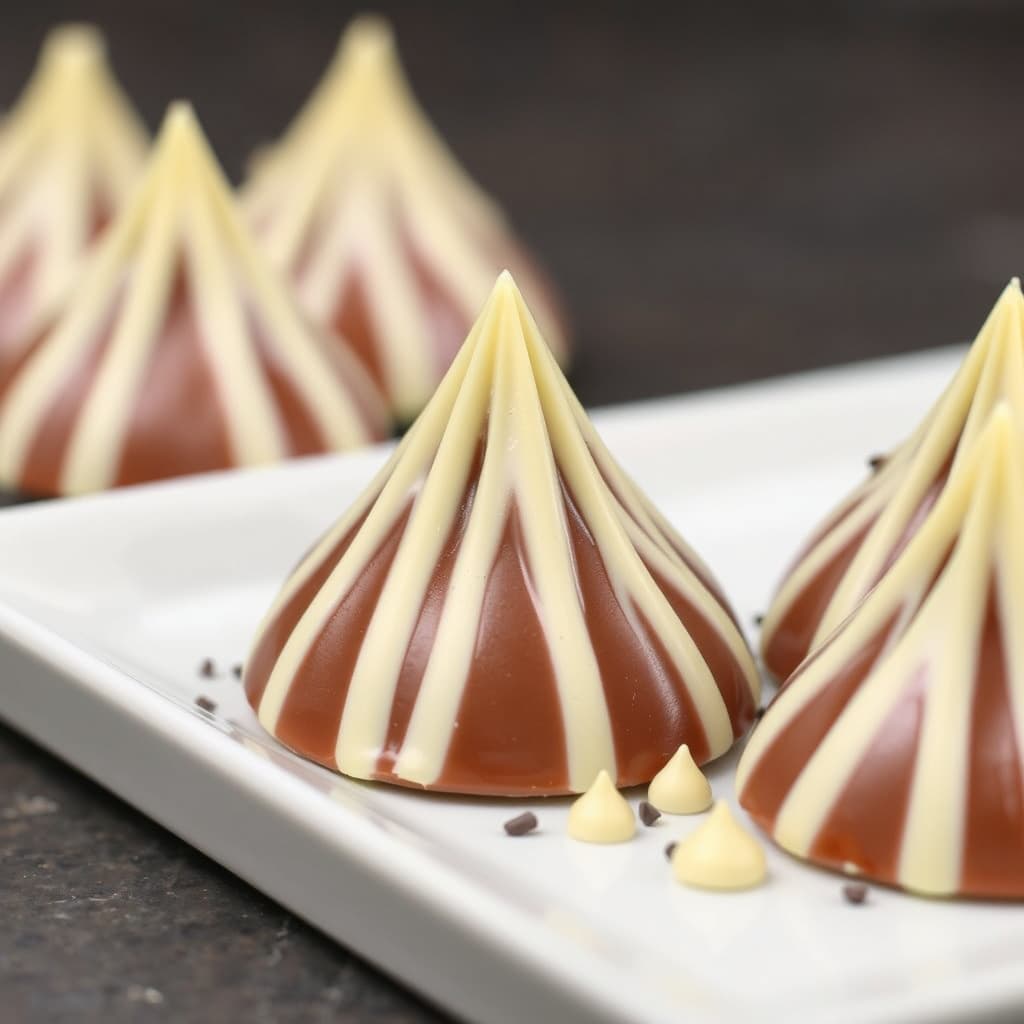 Djevelens topper med melk og hvit sjokolade