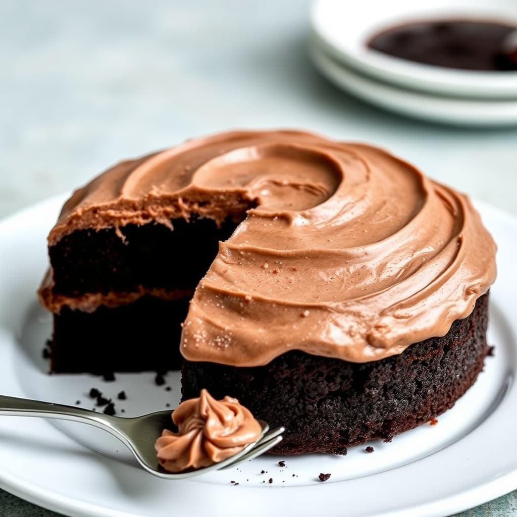 Dobbel sjokoladekake med sjokolade-smørkremglasur