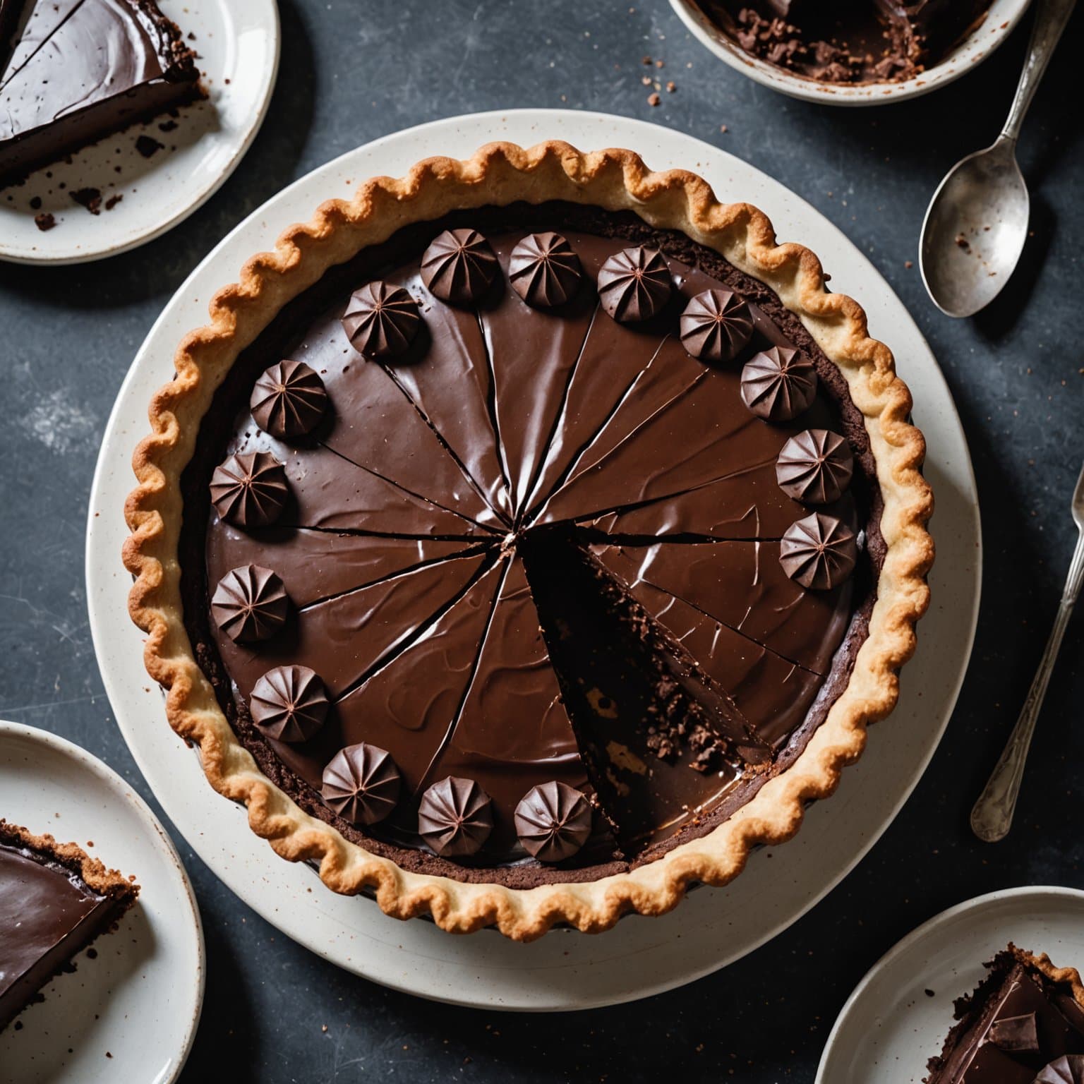 Dobbel sjokoladekakepai