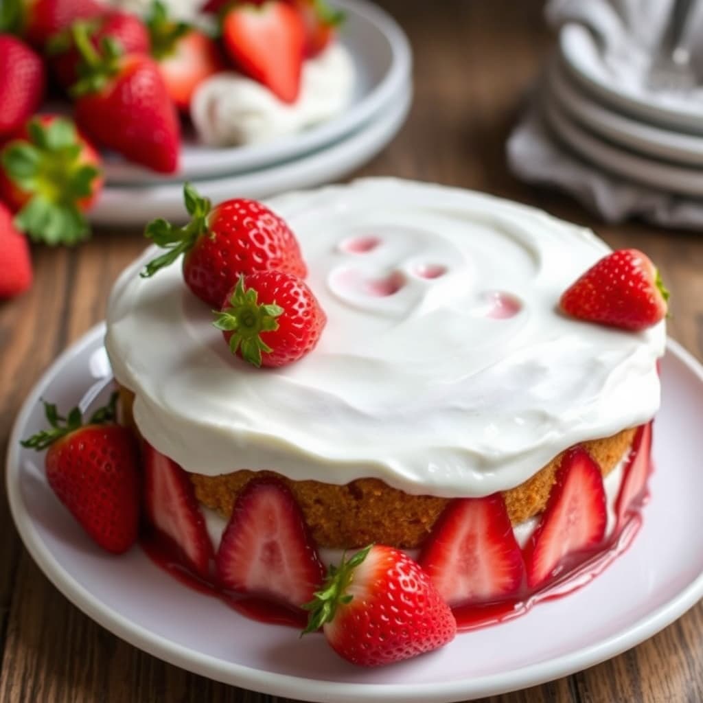 Dos Leches jordbærkake