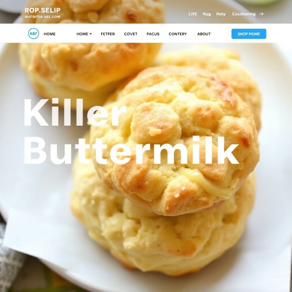 Drepende buttermilk-kjeks