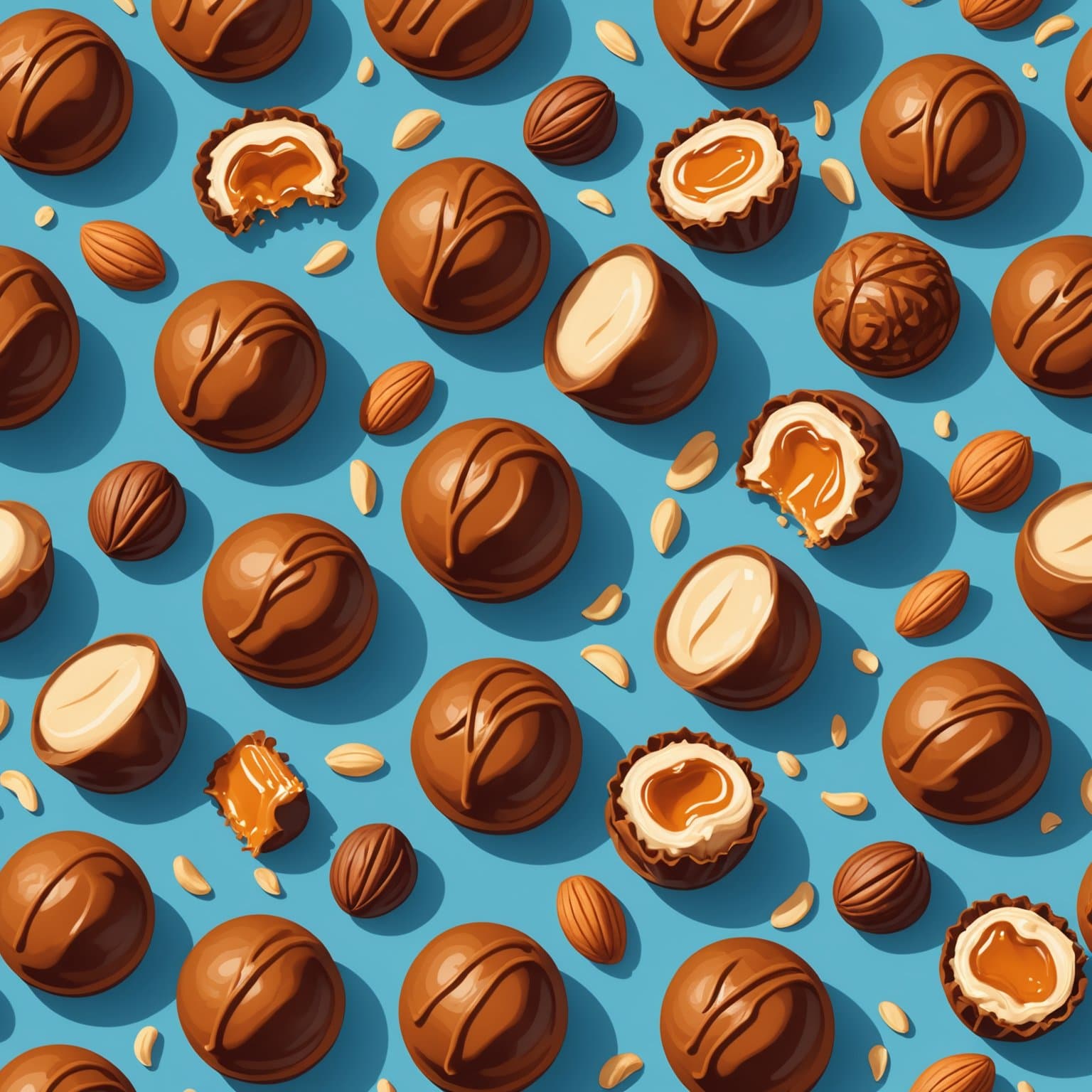 Dulce de Leche og nøttesmørtrøfler