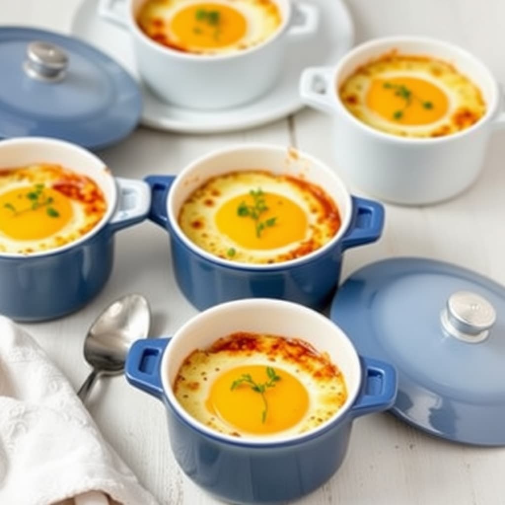 Egg i små former (Oeufs en Cocotte)