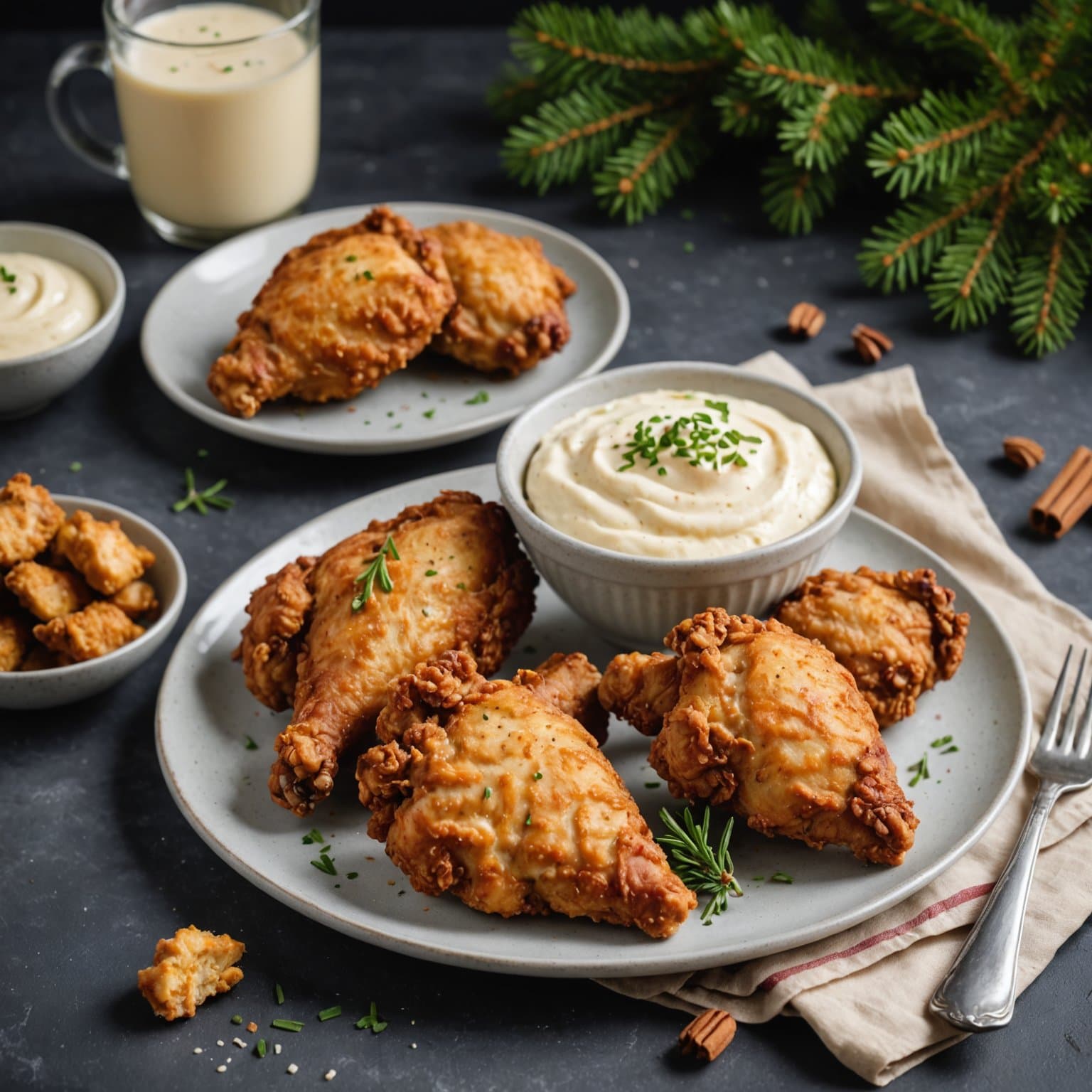 Eggeknoggfritert kylling