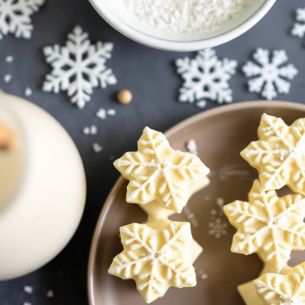 Eggeplomme snøfnugg