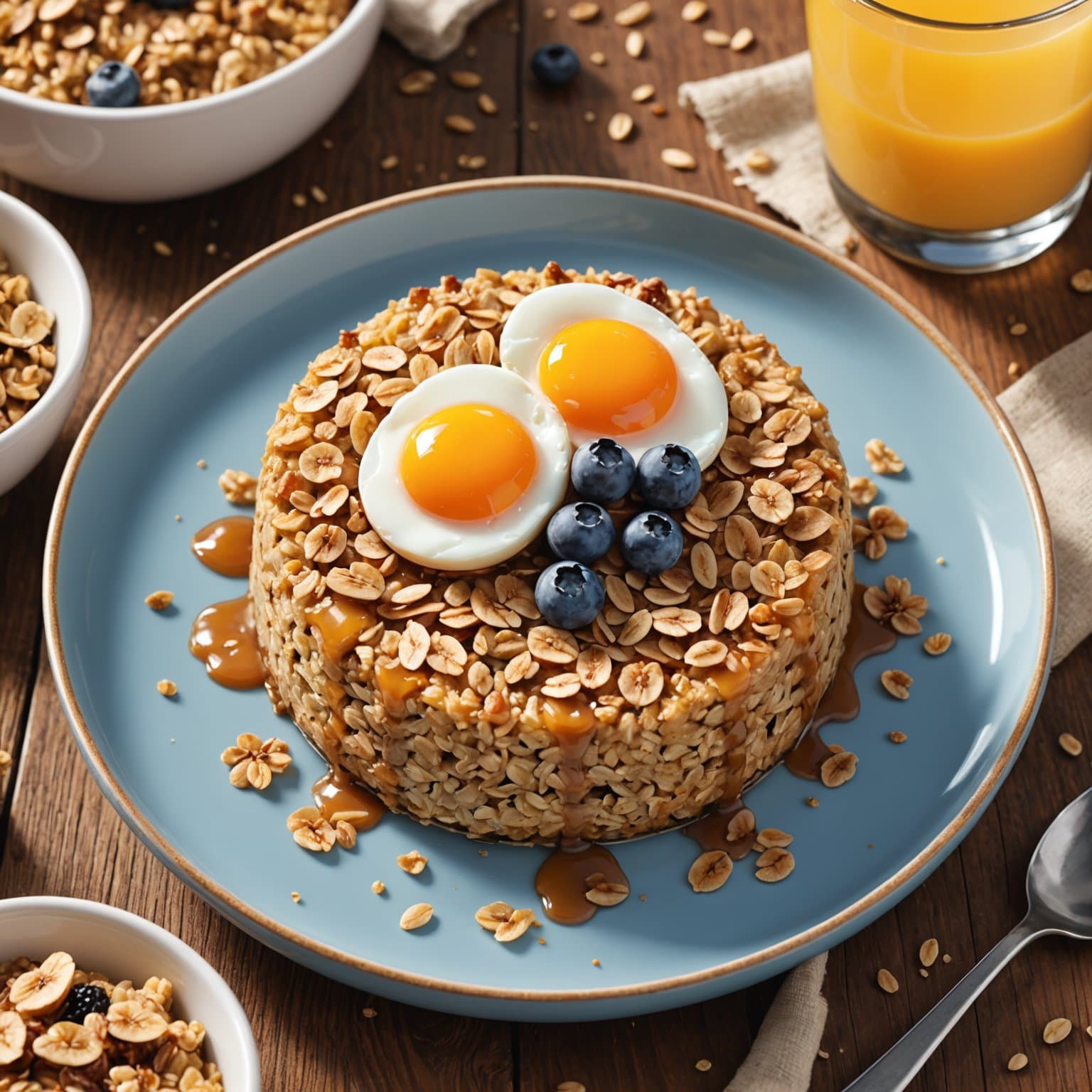 Eggfri og melkefri bakt havregrøt