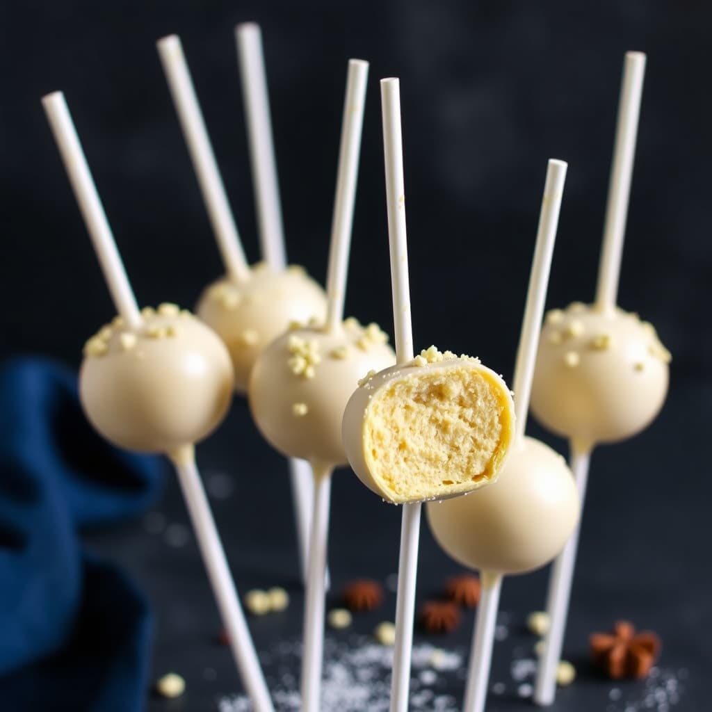 Eggnog Tres Leches-kakepops: Eggnog med tre melker-kakepops
