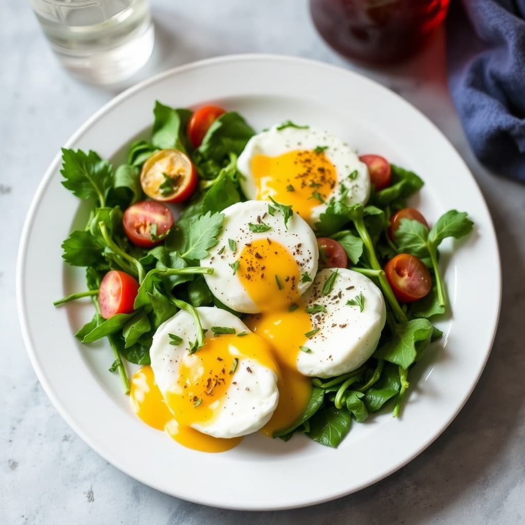 Eggs Florentine med eggeliknende saus