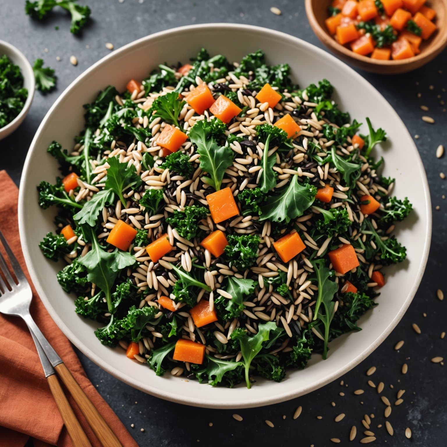 Ekaterinas ville ris- og grønnkålssalat