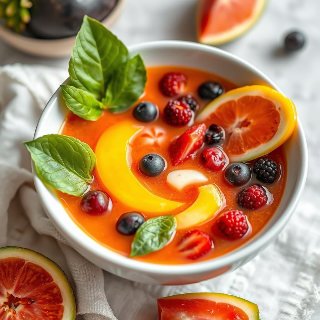 Eksotisk fruktsuppe