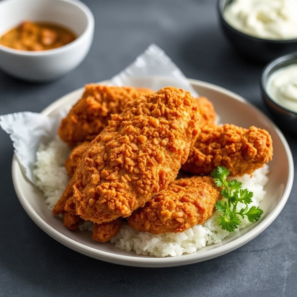 Ekstra sprø stekt kylling