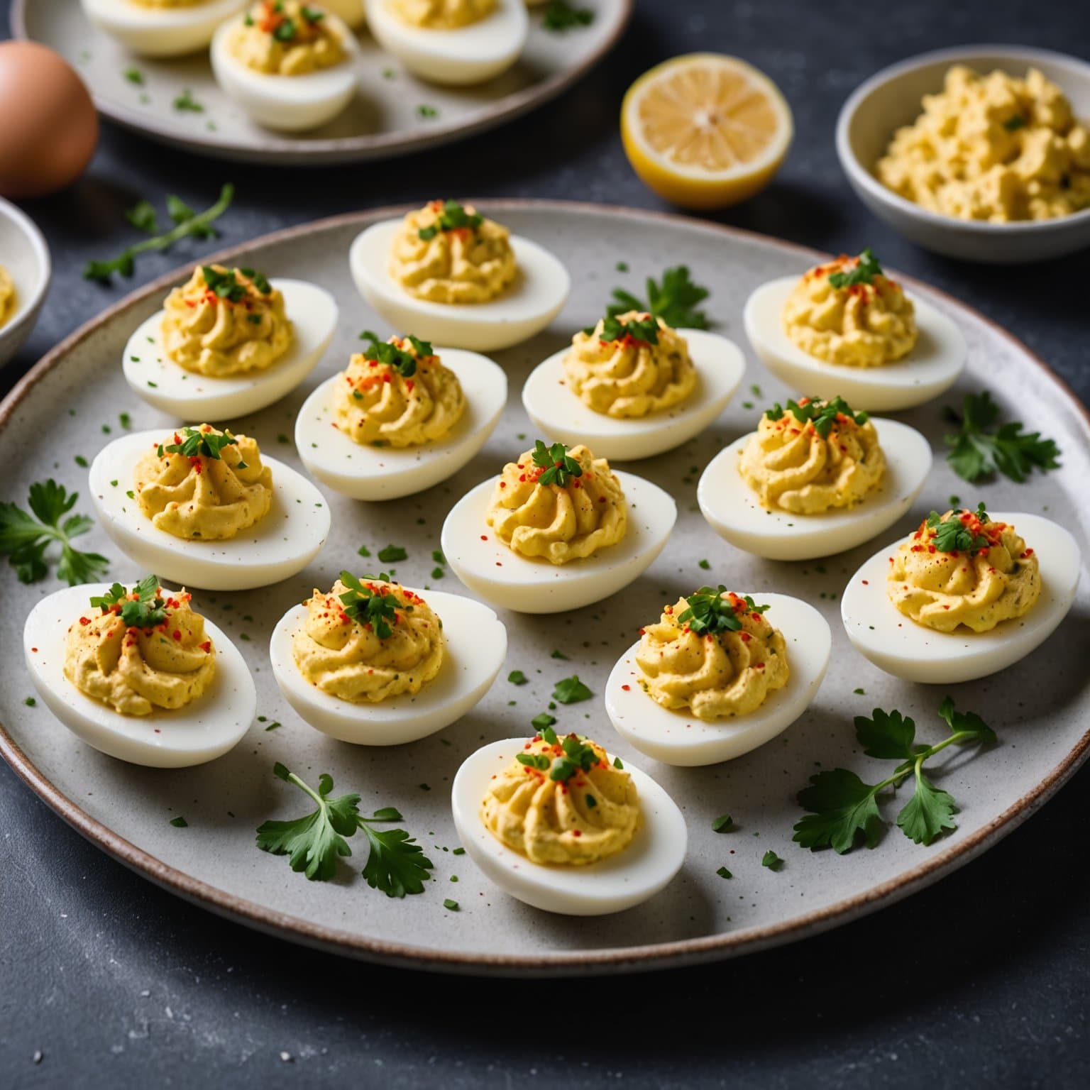 Elegant fylte eggerøre