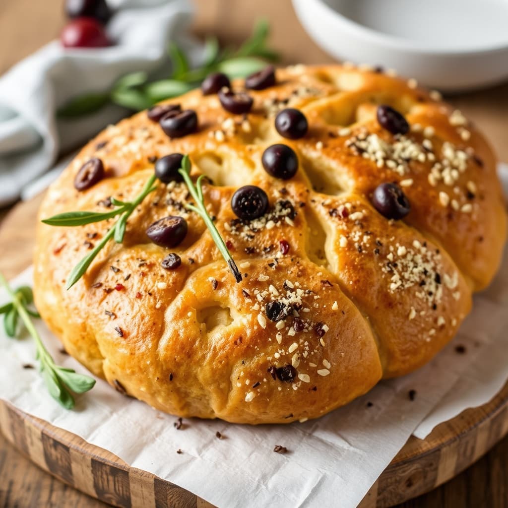 Eliopitta: Olivbrød