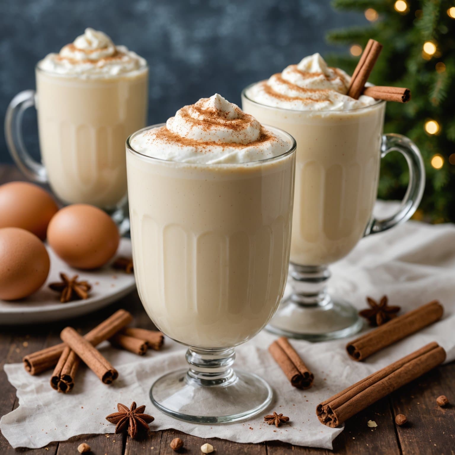 En enkel ferie-eggdrikk-smoothie