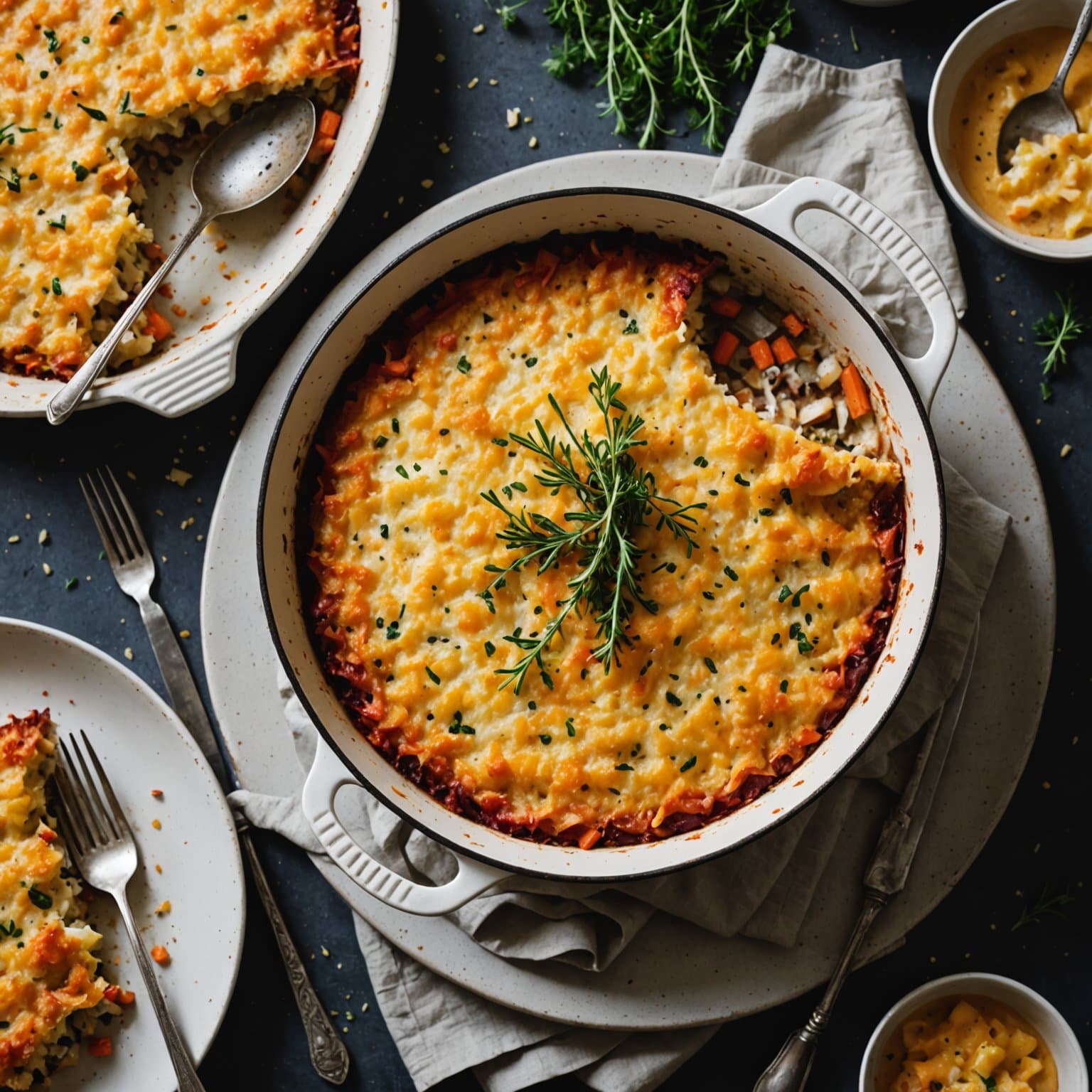 En enkel gratinert rotgrønnsak