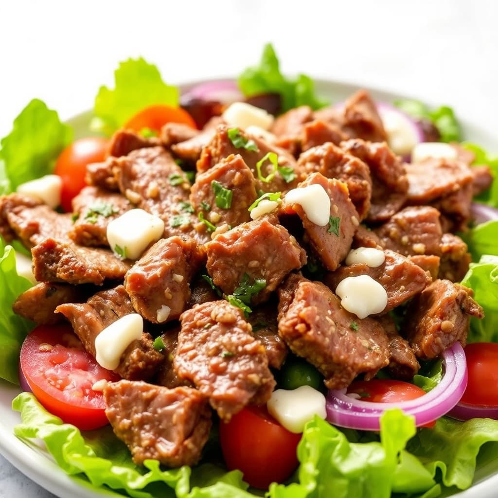 En enkel Philly Steak-salat