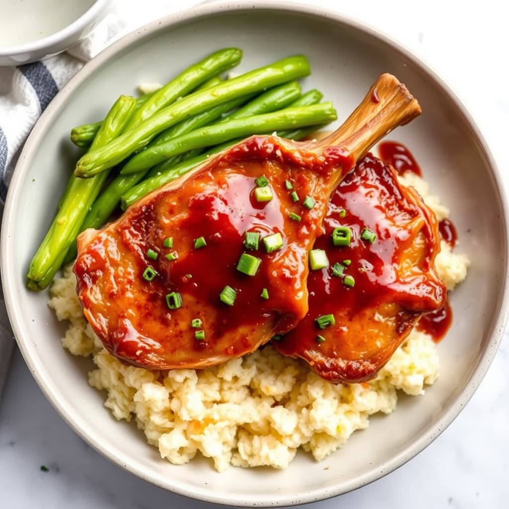 Enkel ovnsbakt BBQ-svinekam