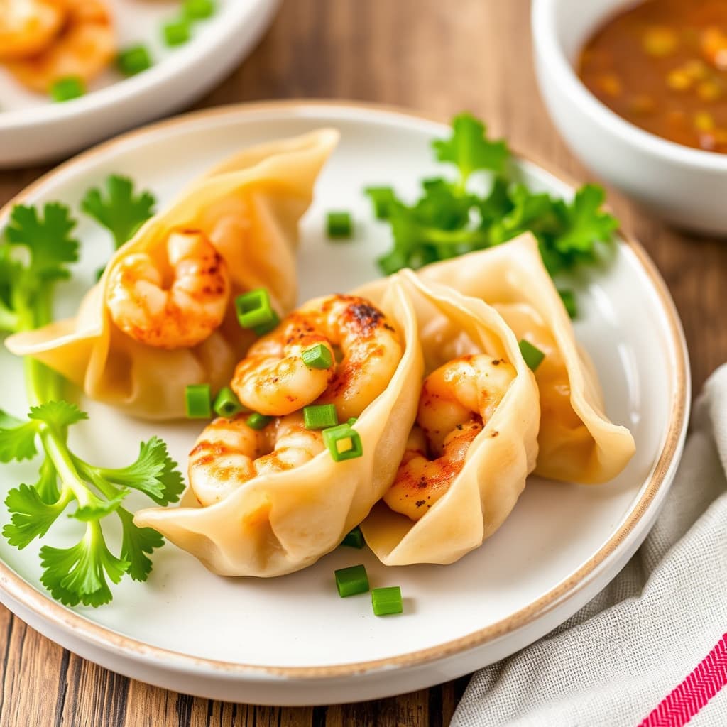 Enkel reker-potstickers