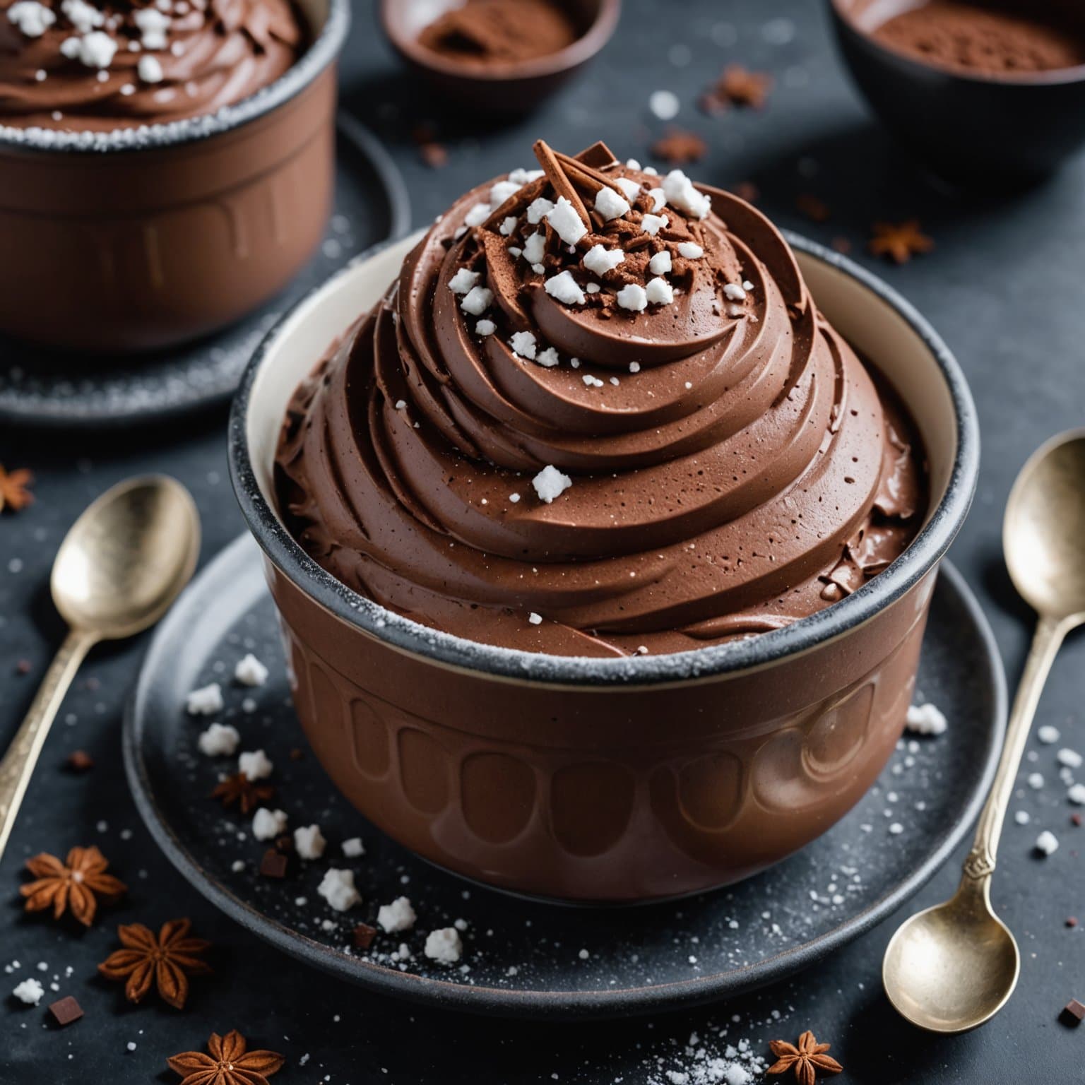 Enkel sjokoladesnøiskrem