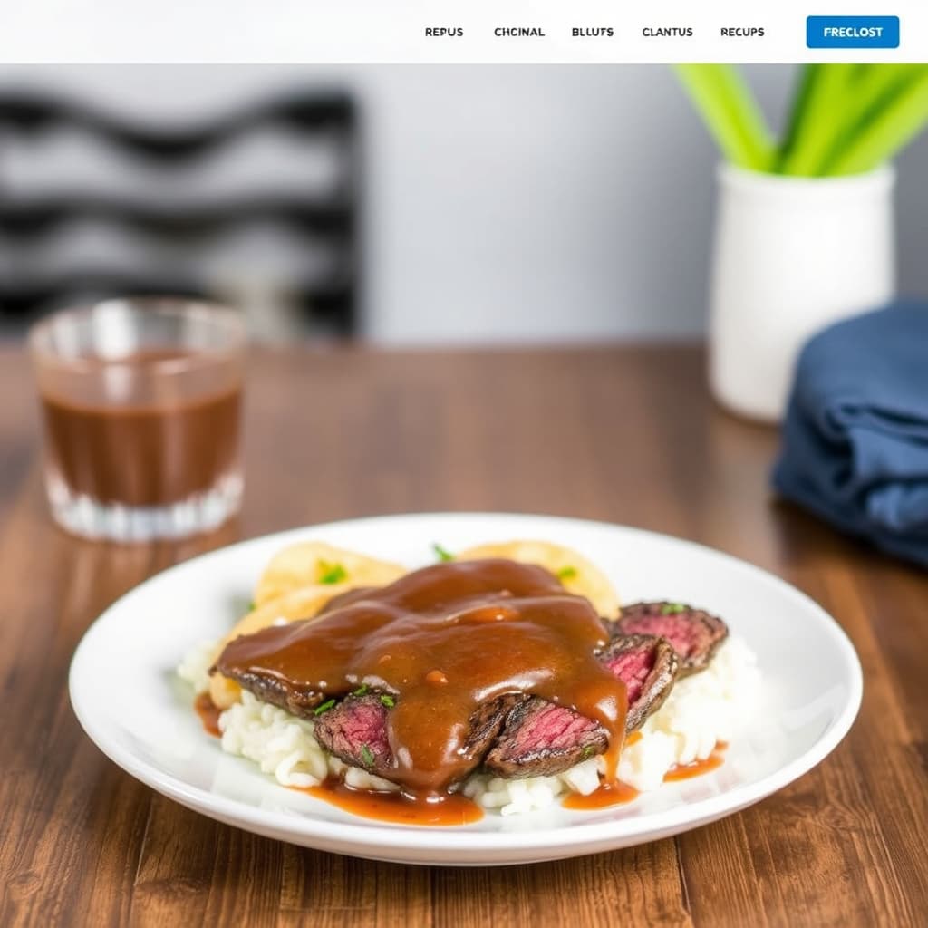 Enkel stekesaus med stekt hangerbiff