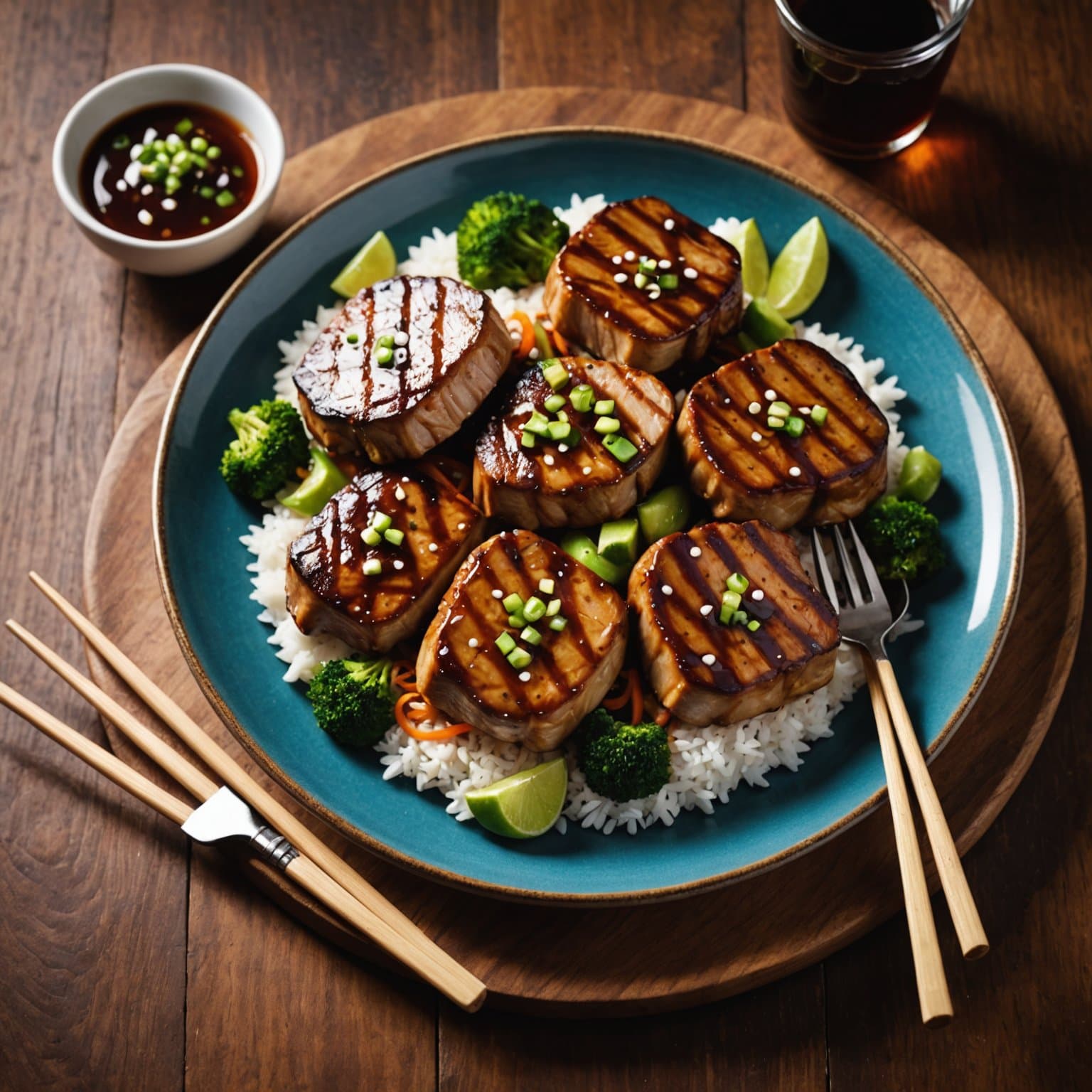 Enkel teriyaki-kotelett