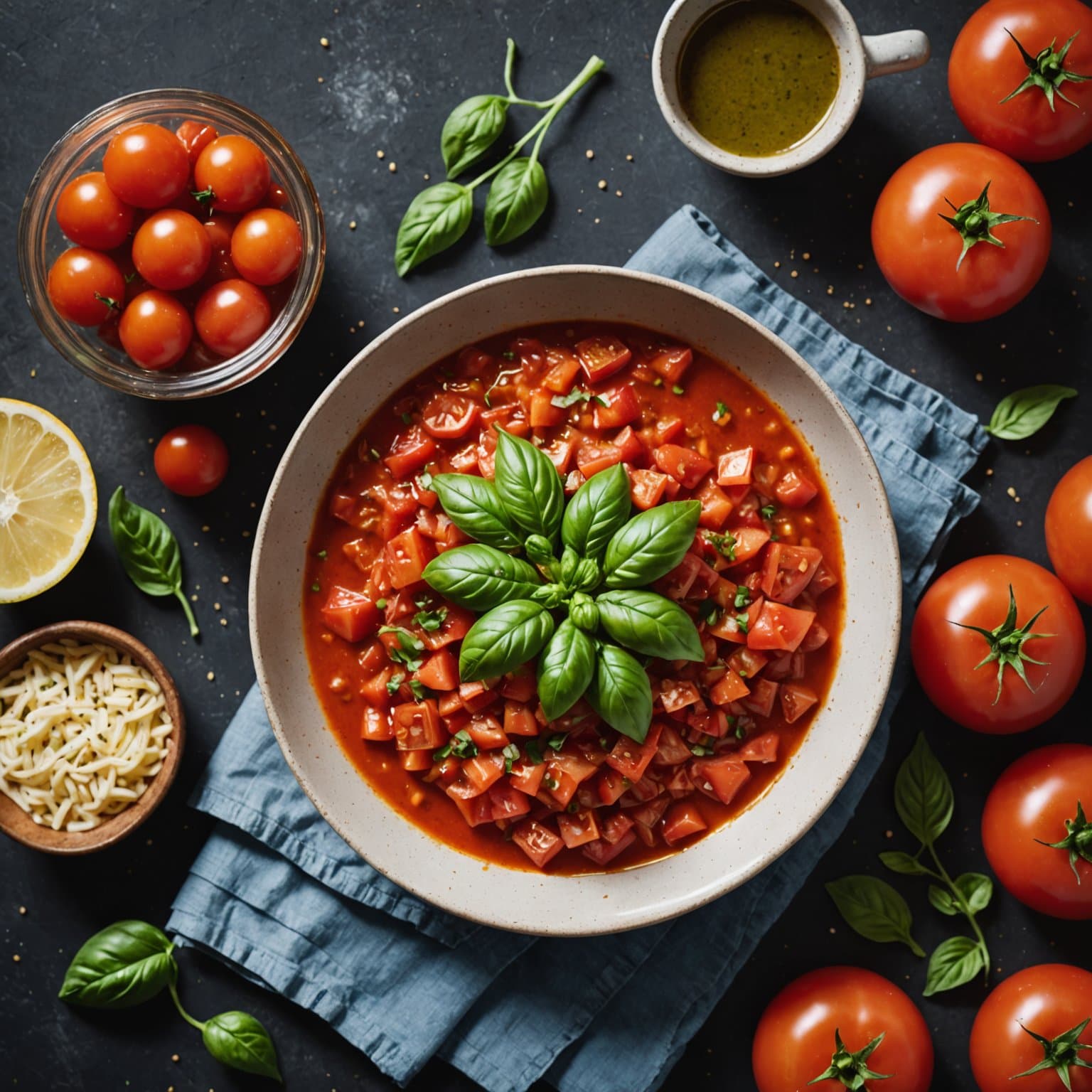 Enkel tomatvinaigrette