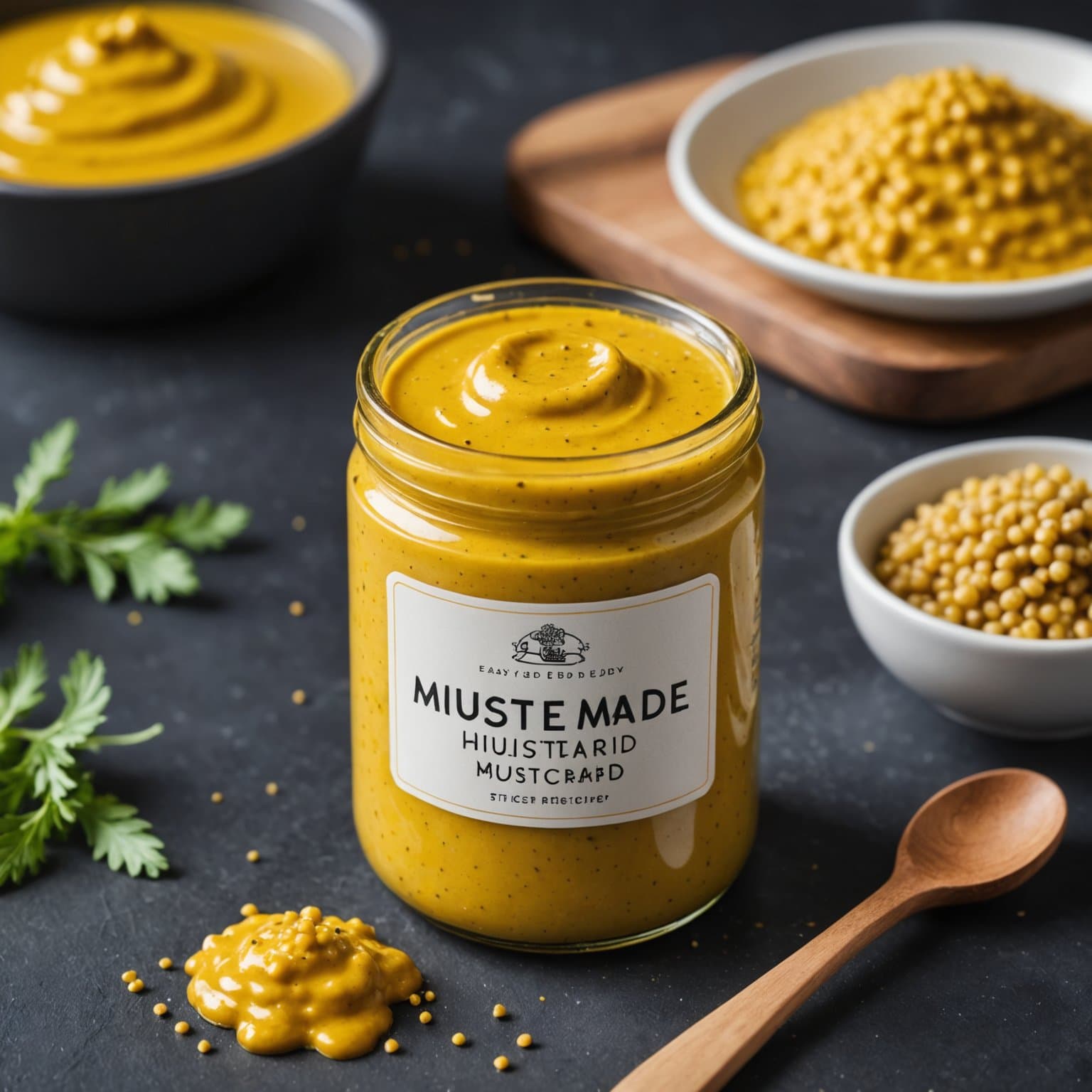Enkelt hjemmelaget sennep