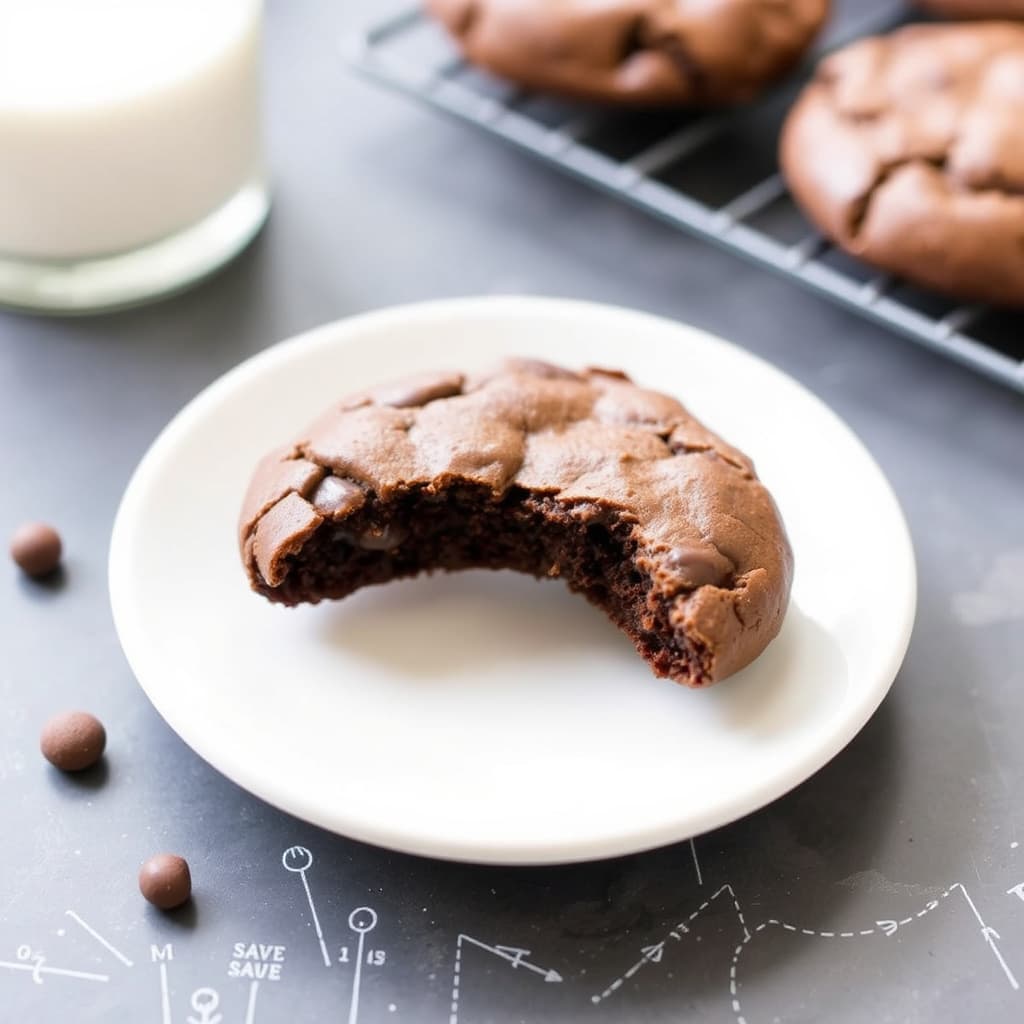 Enkle browniesmåkaker med kakemiks