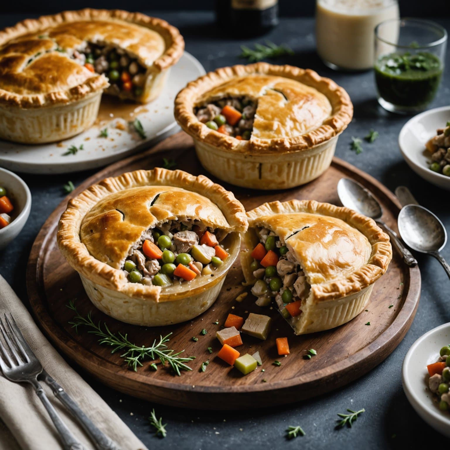 Enkle personlige tyrkiske grytepaier