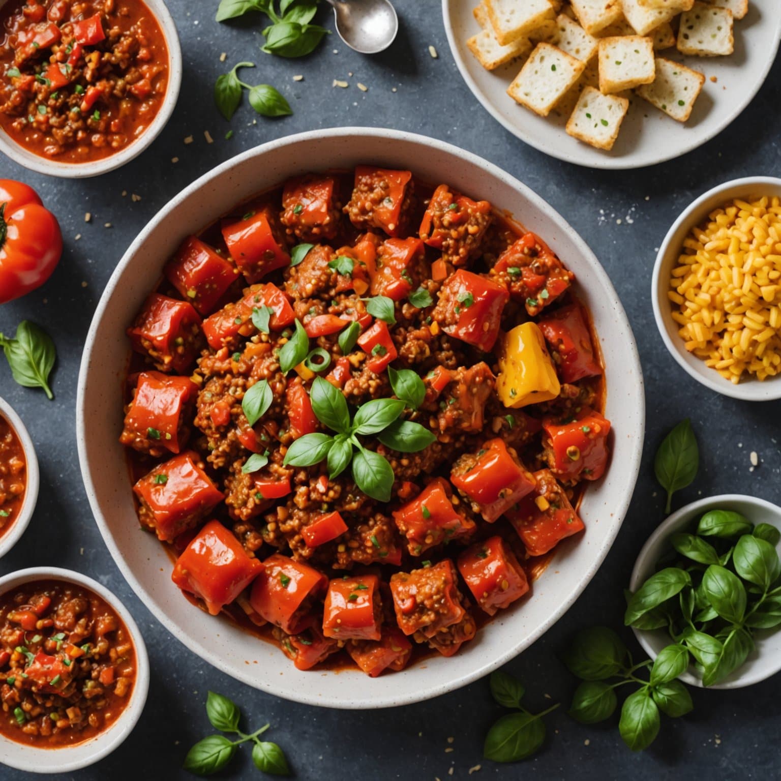 Enkle ukedagspepperdipper uten fyll