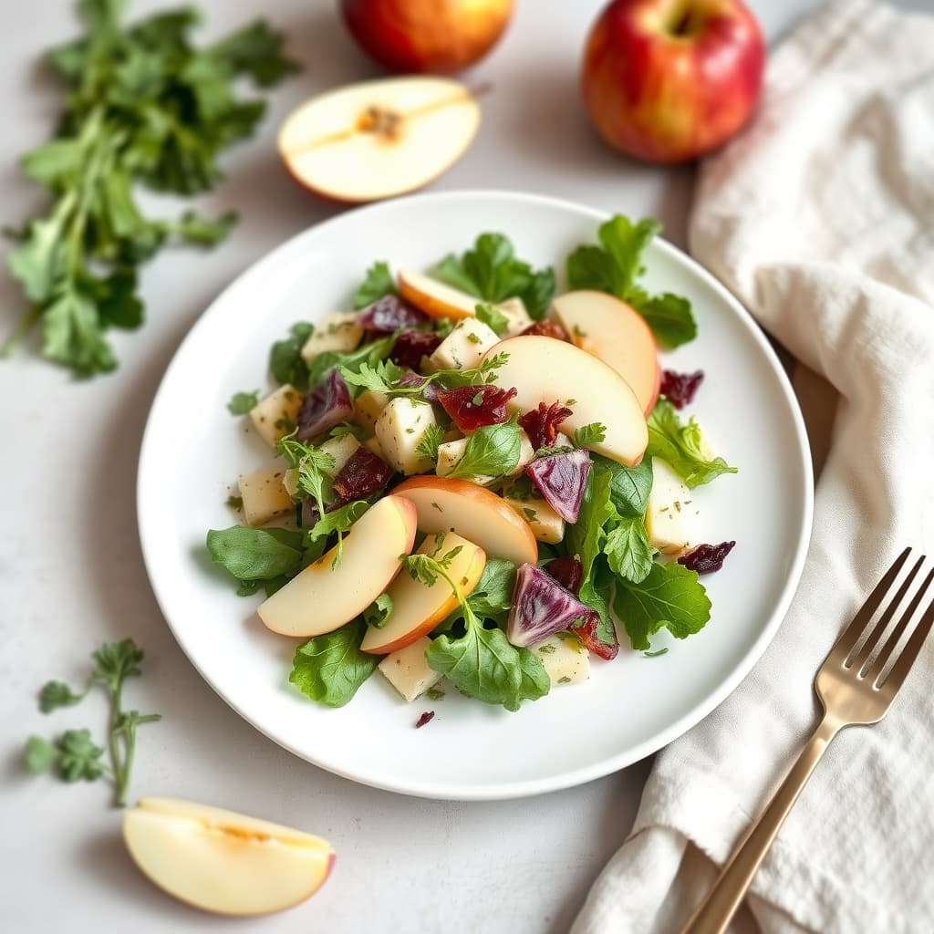 Eple-, endiv- og Cabrales-salat
