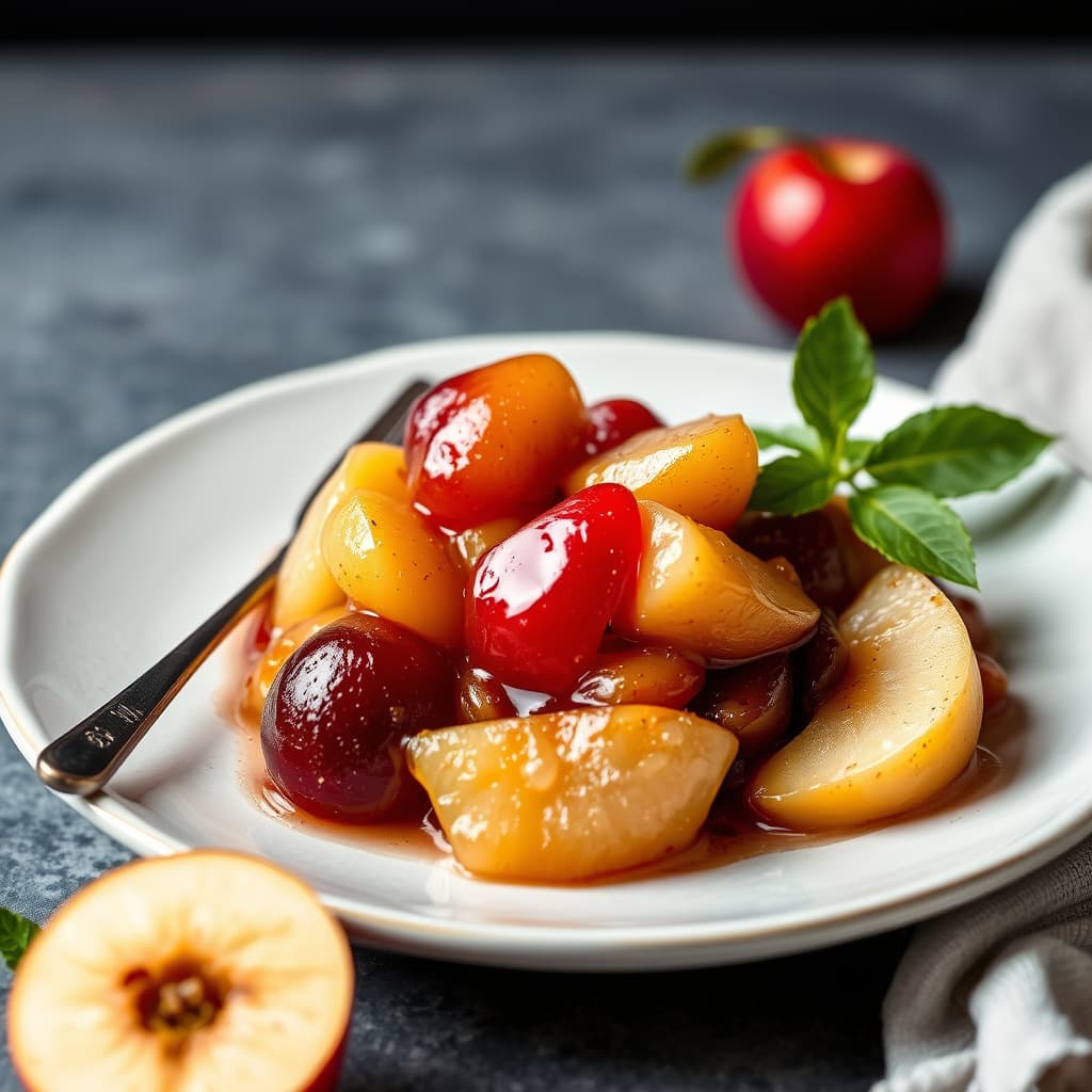 Eple-, pære- og plommesyltetøy